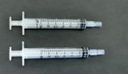Syringe with adaptor 2-pack