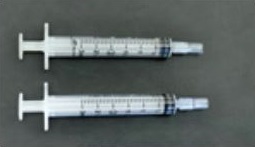 Syringe with adaptor 2-pack